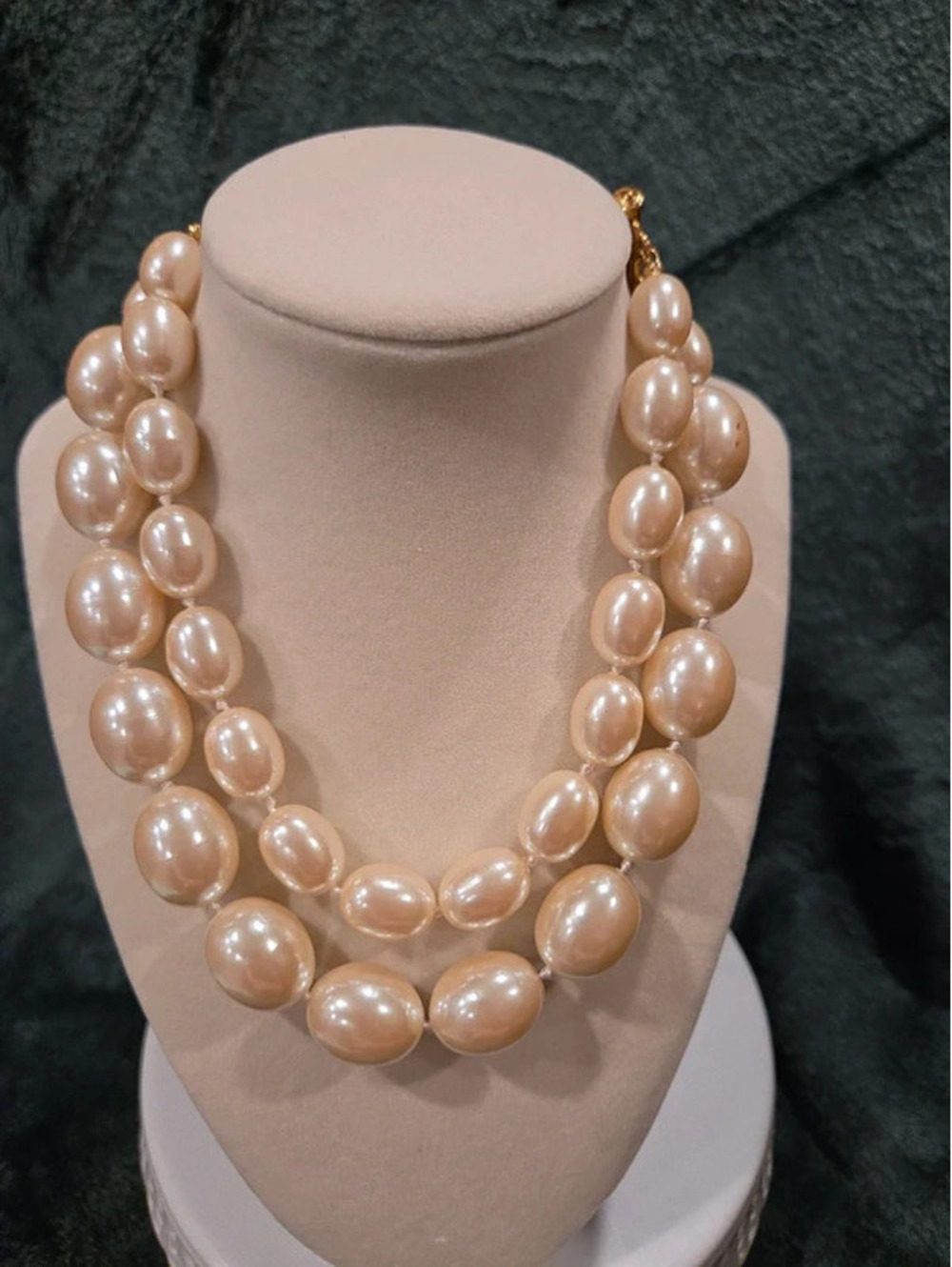 Vintage baroque pearl statement neclace